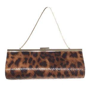 leopard clutch BANANA REPUBLIC